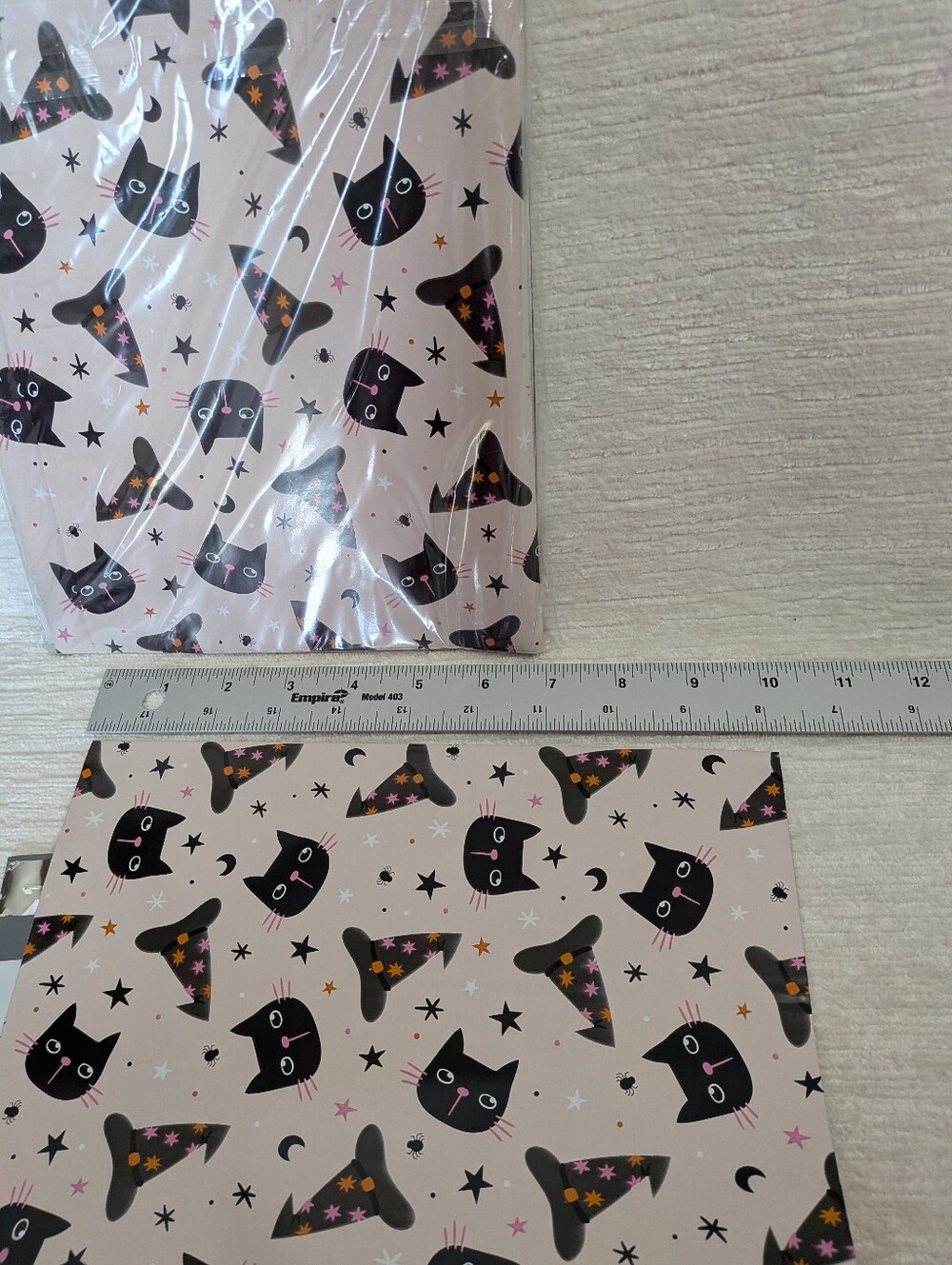 PolyMailers 10" By 13" Witchy Kitties Pink Background Halloween Polymailers 10ct - Picture 3 of 6
